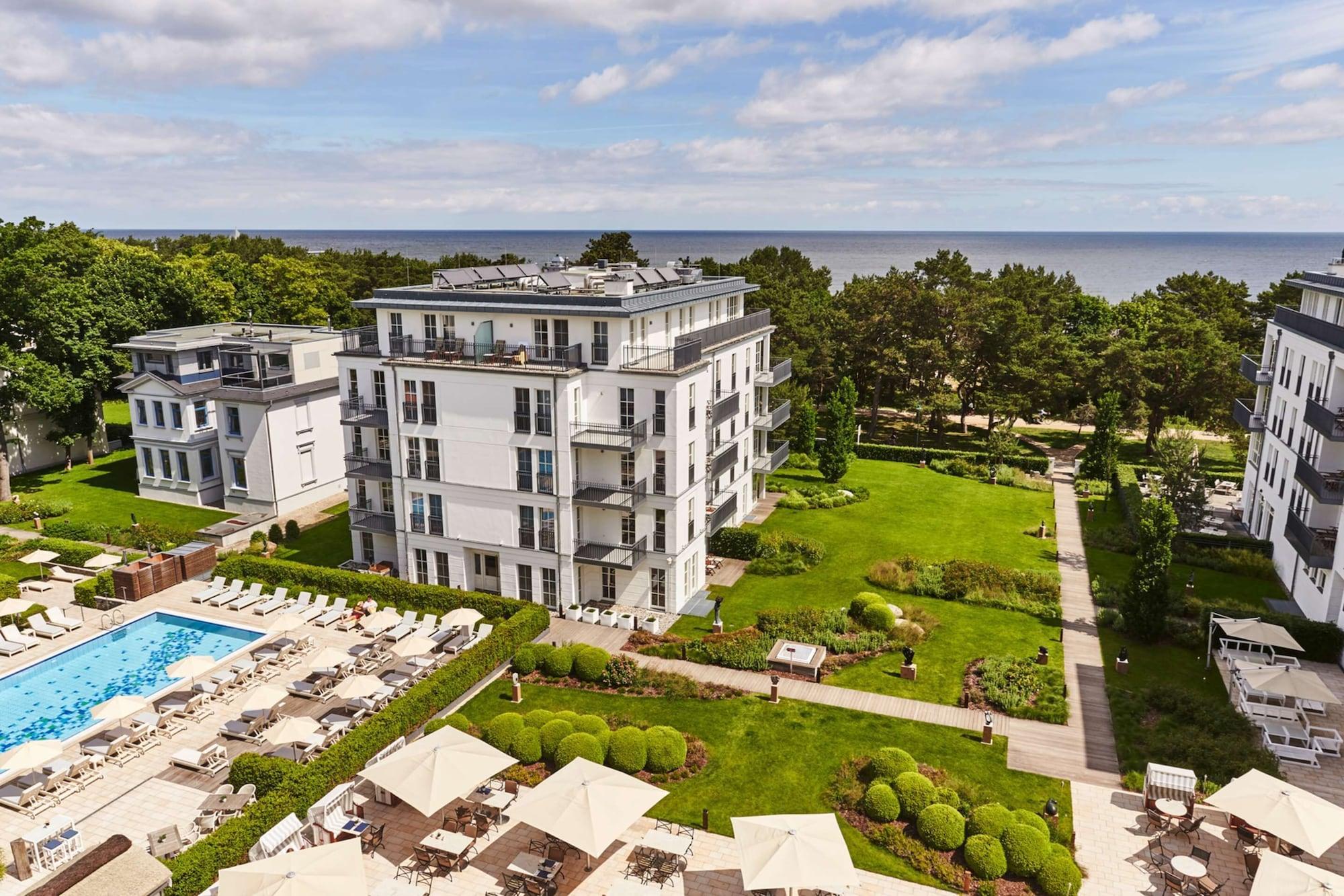 Steigenberger Grandhotel & Spa Heringsdorf Dış mekan fotoğraf Aerial view of the Baltic Sea