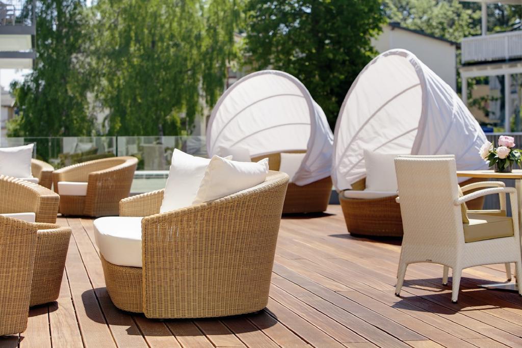 Steigenberger Grandhotel & Spa Heringsdorf Dış mekan fotoğraf Outdoor furniture